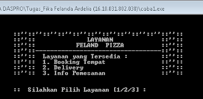 Membuat Program Layanan Pemesanan Pizza Menggunakan Bahasa C++