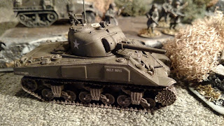 Terrain and Sherman Tank