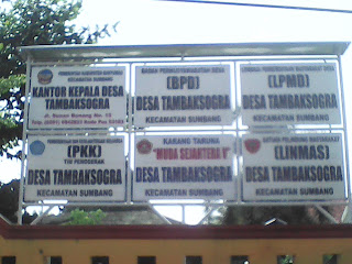 papan nama desa