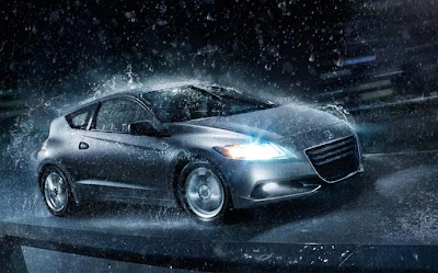 2011 Honda CR-Z in rain