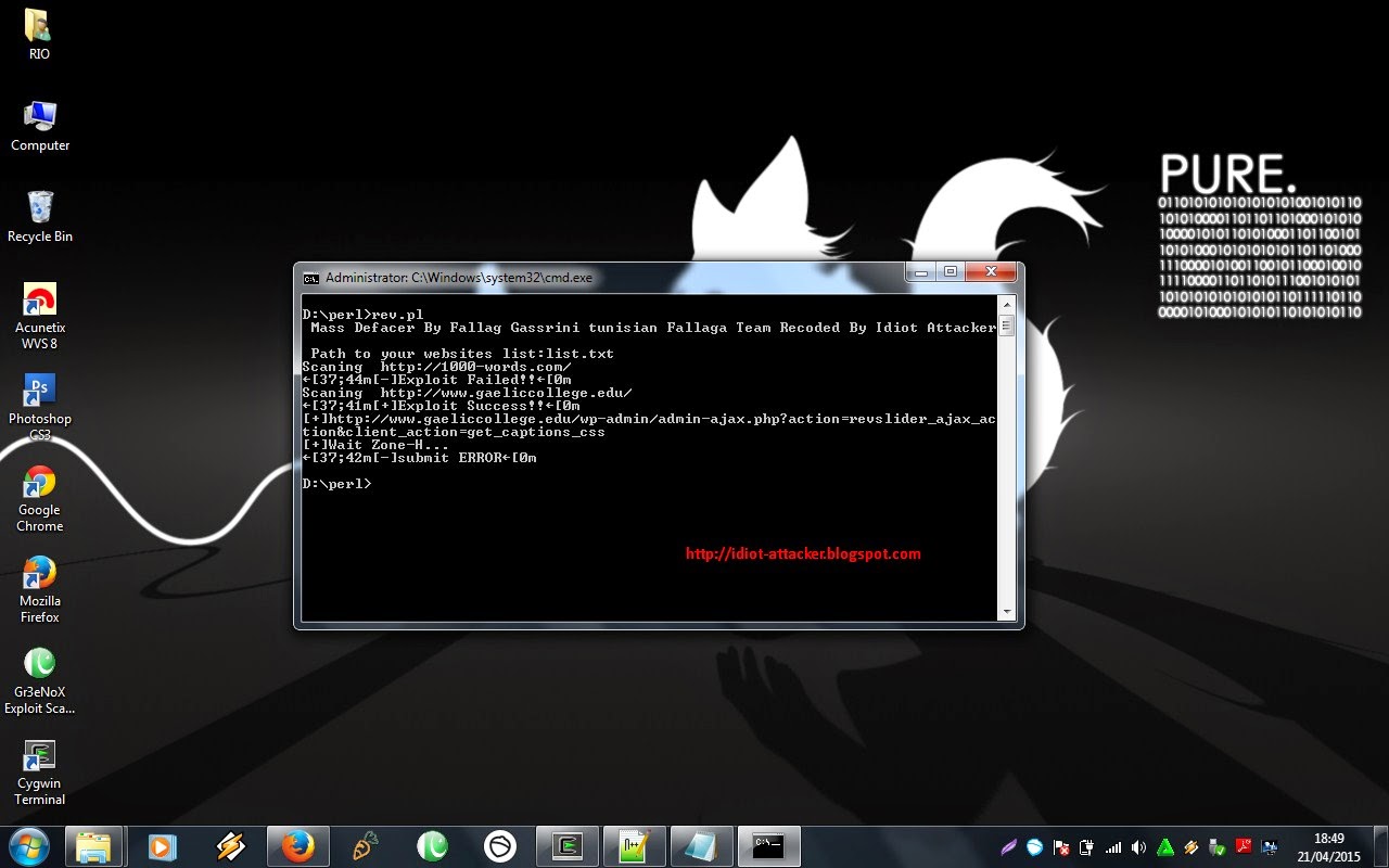 Tutorial Deface Dengan Revslider Auto Exploit File Upload Part II + Auto Mass Poster Zone-H [ Perl ]