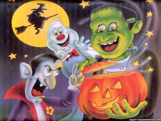 Frankenstein Halloween card Greeting Cards