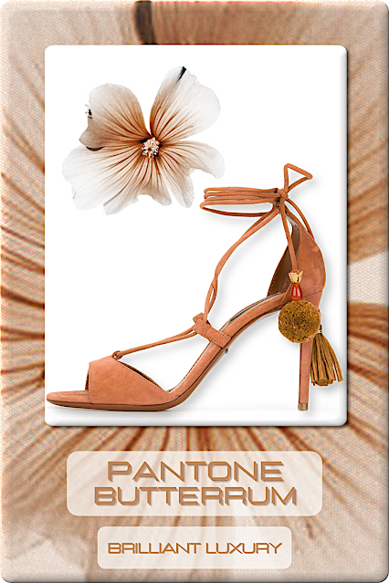 ♦Pantone Fashion Color Butterrum♦Shoes #pantone #fashioncolor #brown #shoes #brilliantluxury