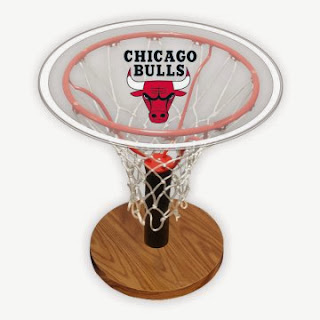 Chicago Bulls NBA Basketball Hoop Table