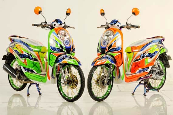 Kumpulan Modifikasi Motor Honda Scoopy Terbaru Modif 