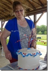 Sandy made a cake for the adults too.