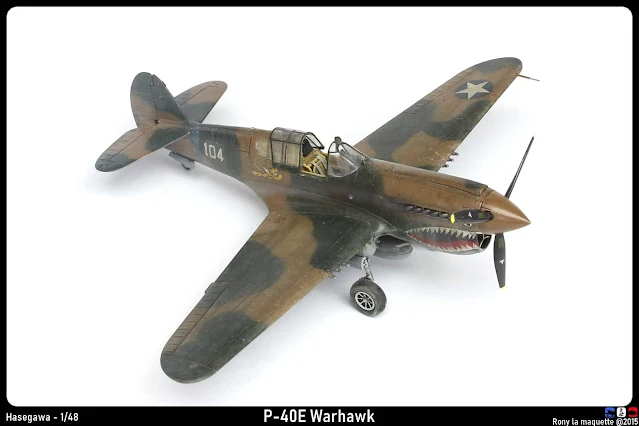 Maquette du P-40E Warhawk d'Hasegawa au 1/48.