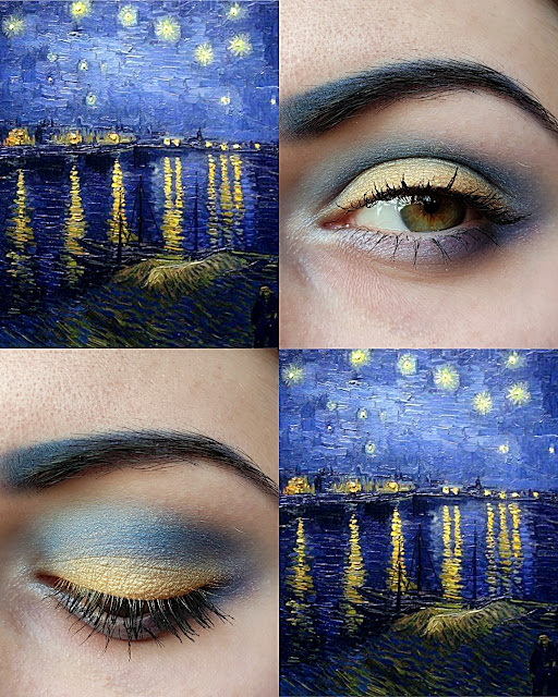 Vincent van Gogh Starry Night Over the Rhône makeup inspiration