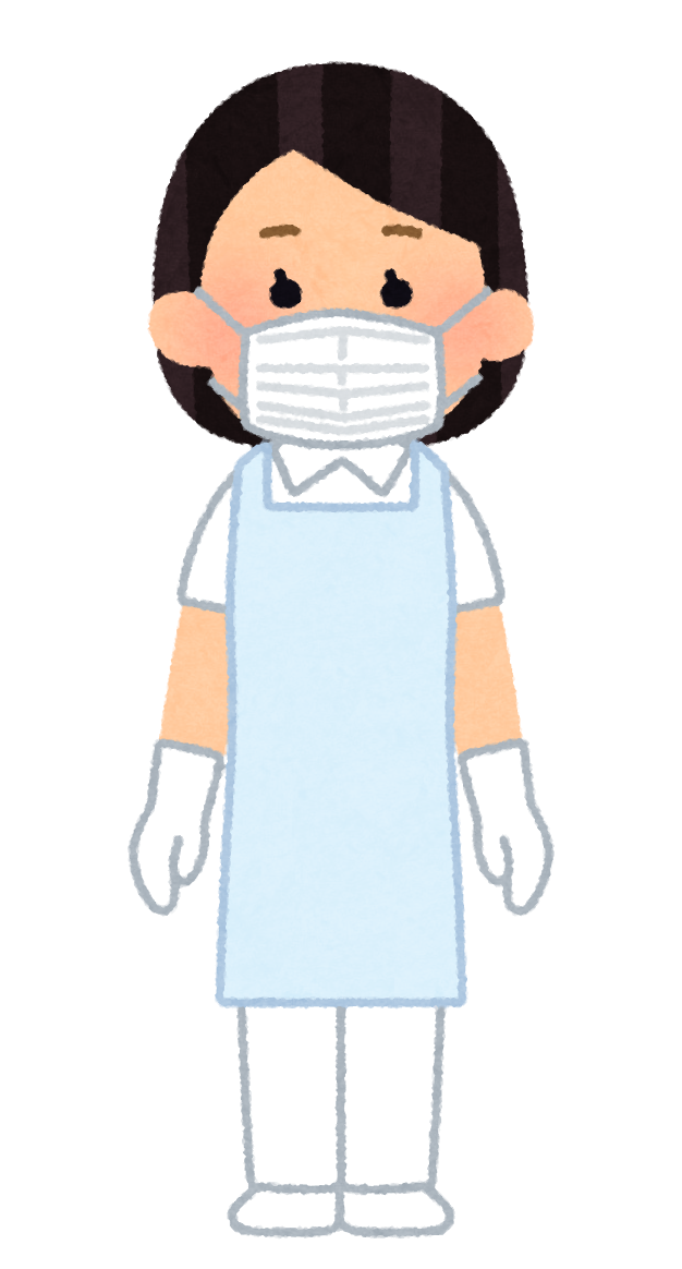 個人防護具のイラスト 女性 かわいいフリー素材集 いらすとや