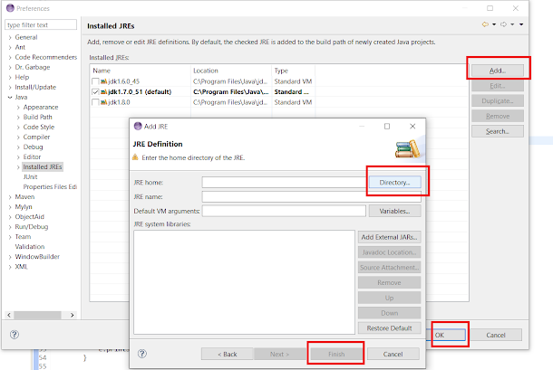 How to install and attach JRE to Eclipse