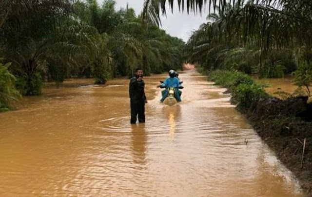 Sebagian Wilayah di Desa Bagan Asam dan Desa Teraju Kabupaten Sanggau Terendam Banjir