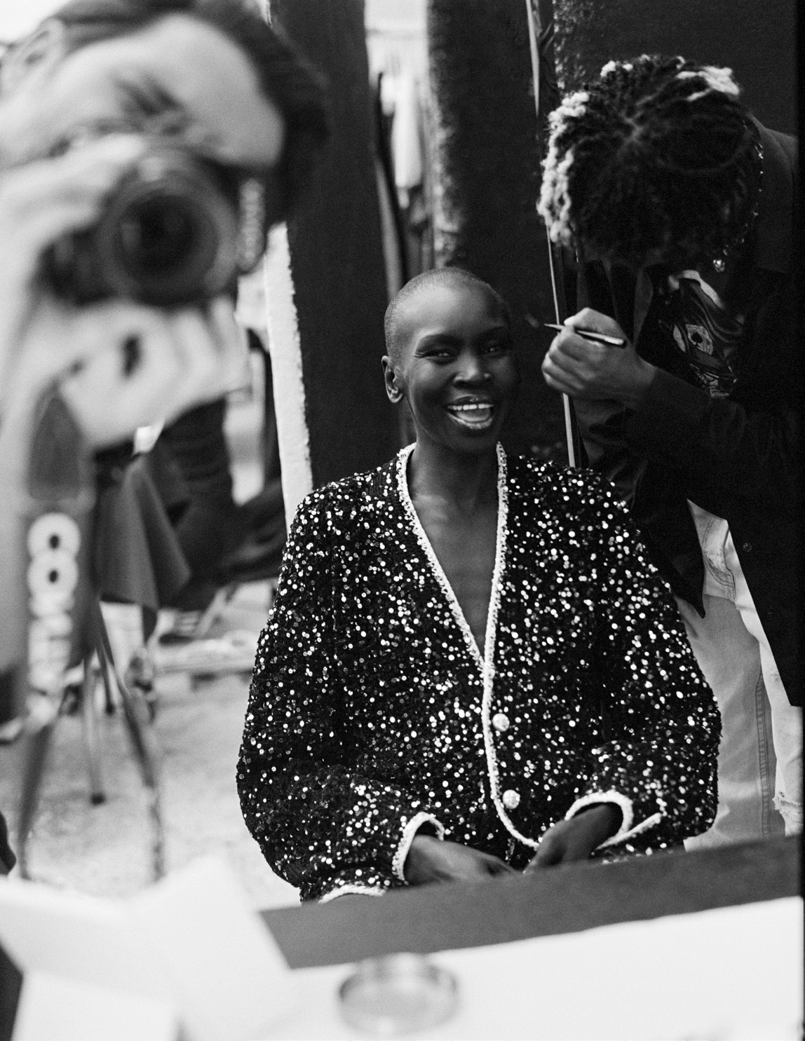 Alek Wek in Vogue Netherlands April 2023 by Sean Thomas