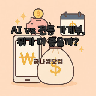 AI 가계부 vs 전통 가계부, 뭐가 더 좋을까? 🤔
