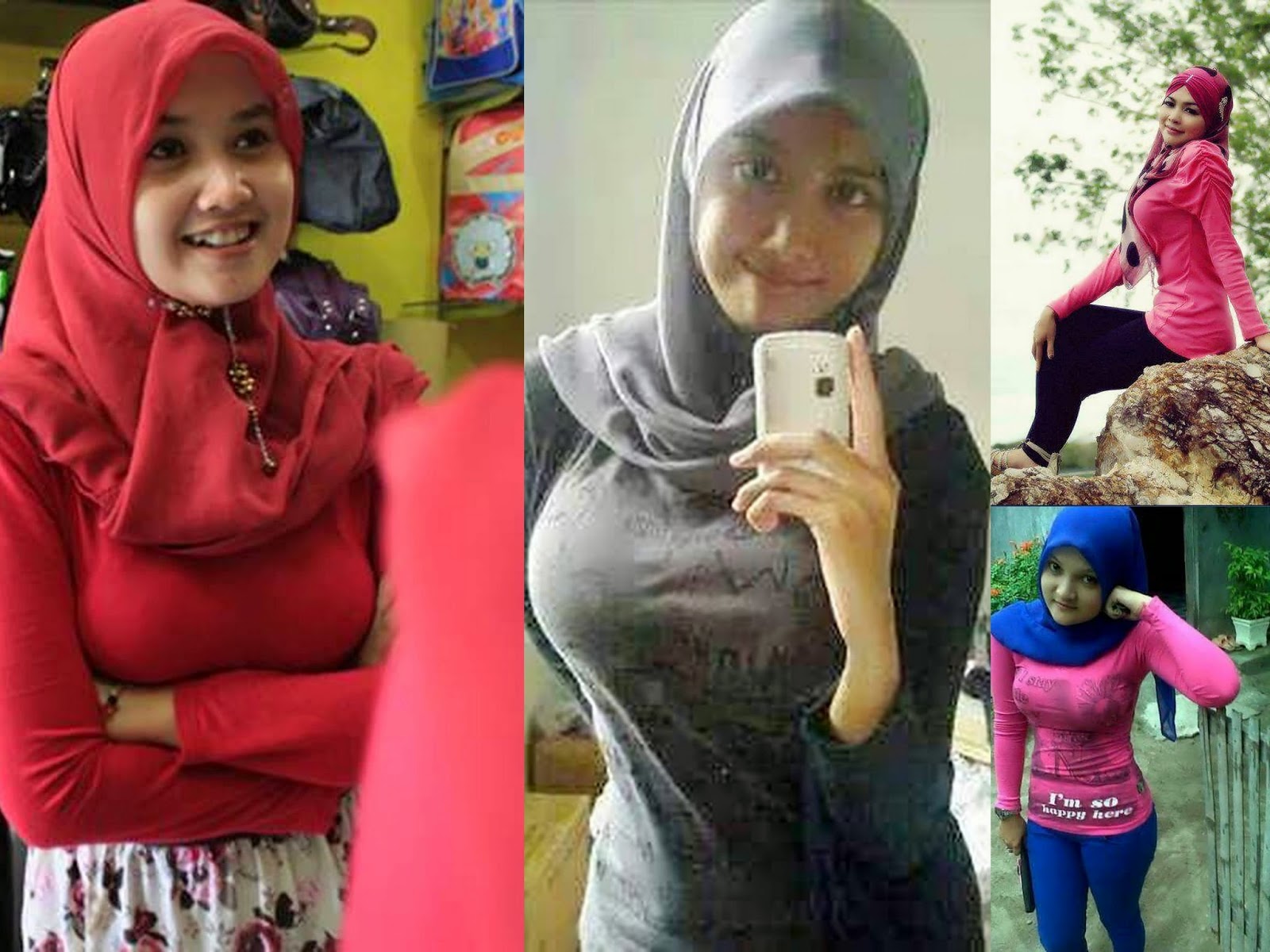 1158 CEWEK PAKAI JILBAB KOK MALAH MENGUMBAR AURAT JILBAB ATAU