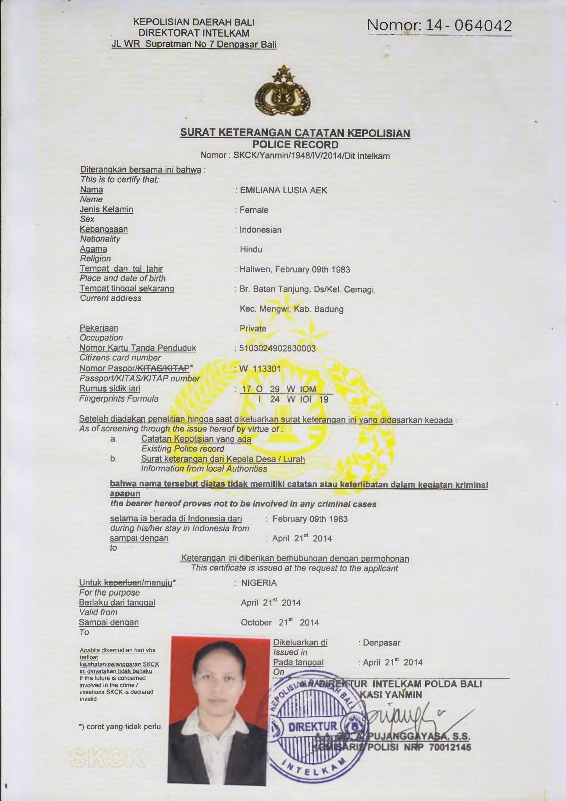 Contoh Mengisi Surat Skck - Syarat Dan Cara Membuat Skck 