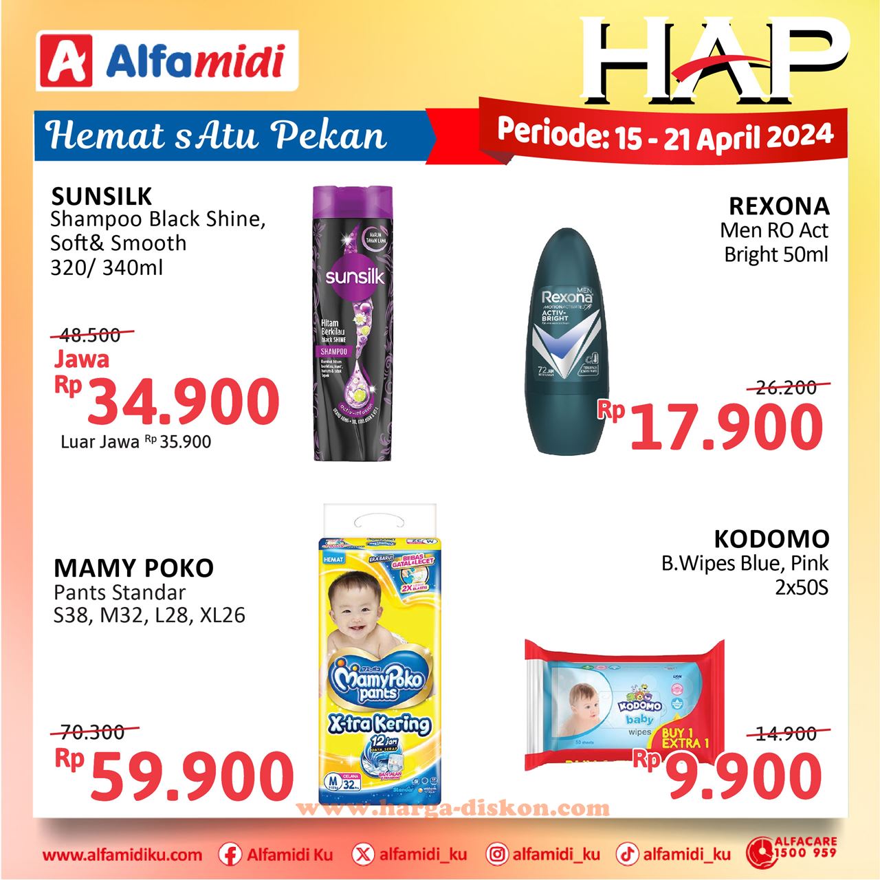 Promo ALFAMIDI Hemat Satu Pekan 15 - 21 April 2024