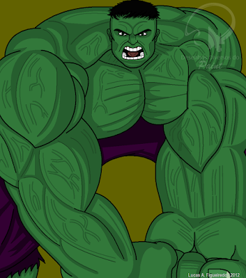 Desenho do Hulk no Paint