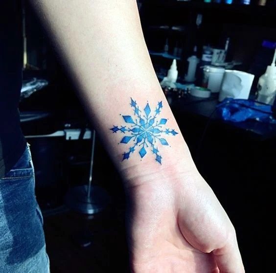 Tatuajes de copos de nieve