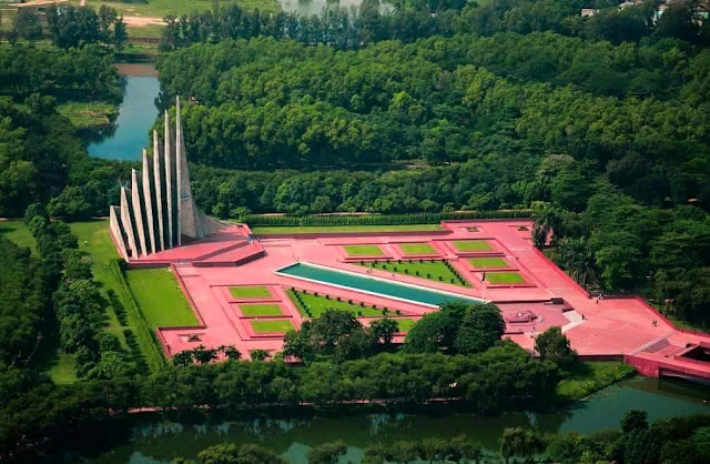 Birds eye (Aerial) View of Bangladesh