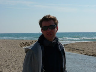 Michiel Das on the beach of Barcelona (2008)