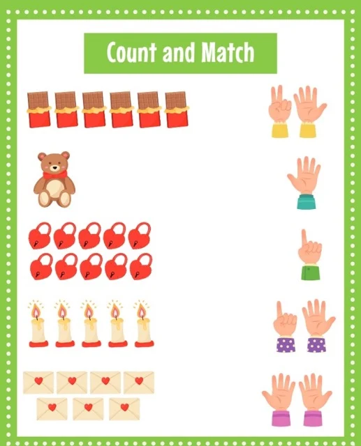 Count and Match Worksheet 43