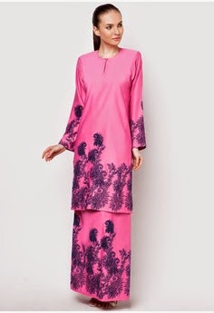  Model  baju  kurung  terbaru  batik  melayu  kombinasi  bordir 