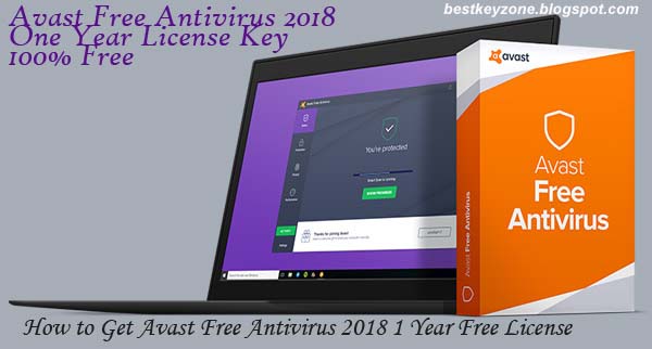 Best Key Zone Avast Antivirus Free License Key For 1 Year 2019