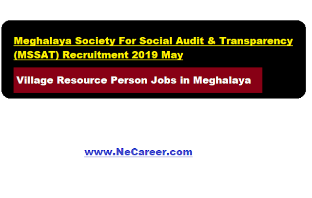 mssat recruitment 2019 may - meghalaya jobs vacancy 