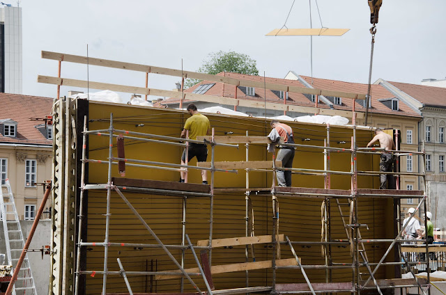 Baustelle Empfangsgebäude für die Museumsinsel, James-Simon-Galerie, Pergamon Museum, Am Kupfergraben, Bodestraße 1-3, 10178 Berlin, 02.06.2015