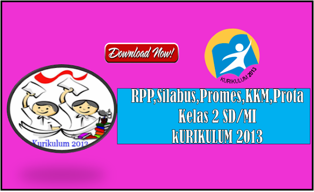 RPP Silabus Promes Prota Kurikulum 2013 Kelas 2 SD Semester 1 dan 2 