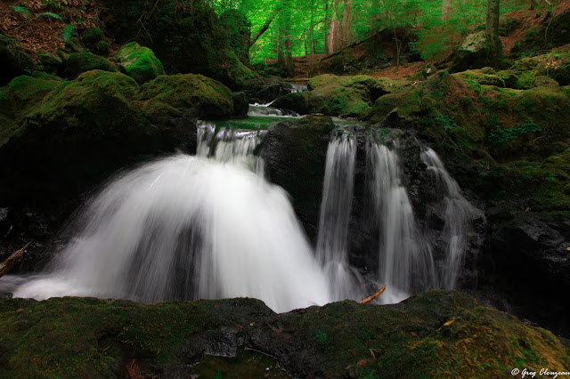 Les cascades de Chiloza, Besse, France avaient peu d'eau à l'été 2019