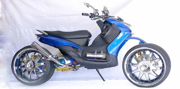 Modifikasi Yamaha Mio Sporty Legged Extreme Motorcycles Show
