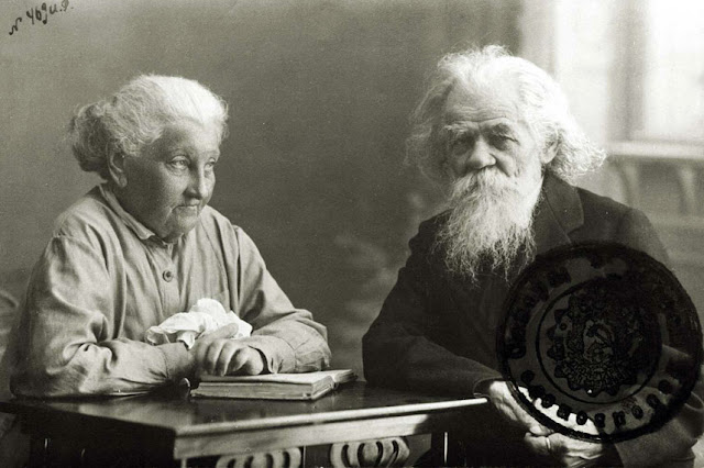 Г.Н. Потанин и Е.К. Брешко-Брешковская, 1918 г.