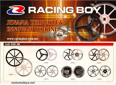 Racing Auto Part on Motomalaya  Racing Boy Parts   Accessories Catalogue 2008