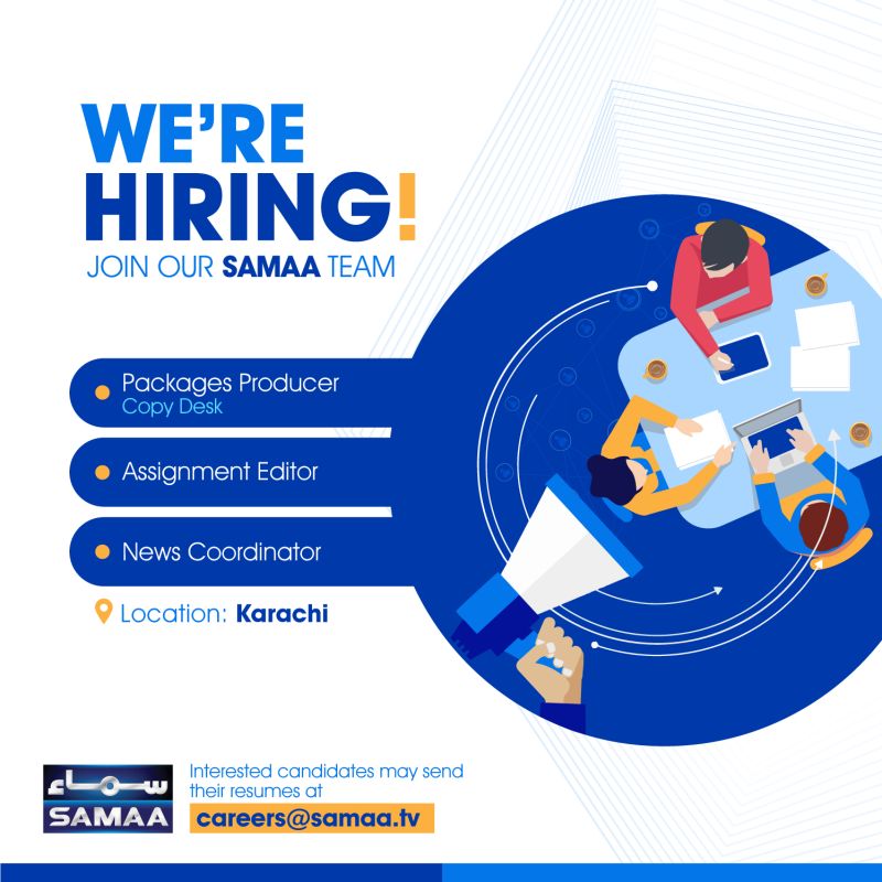 Samaa TV Announced Jobs Jun 2022