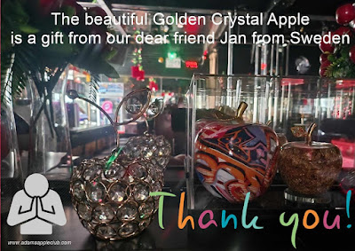 Golden Crystal Apple is a gift from our dear friend Jan from Sweden