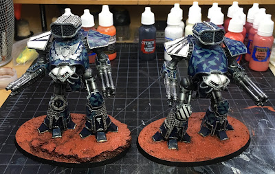 Adeptus Titanicus Reavers from Legio Tempestus WIP