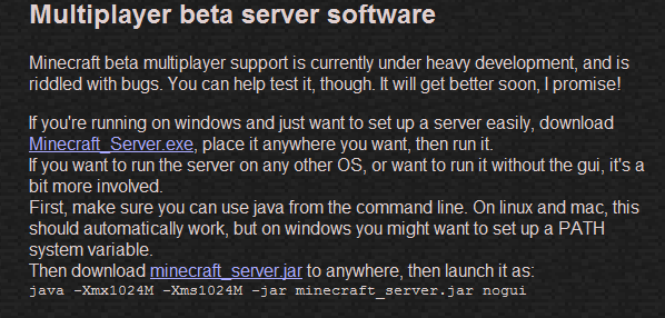 Minecraft How To Set Up A Minecraft Beta Server Windows