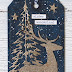 Tag with deer and pine tree
