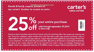 Free Printable Carter's Coupons