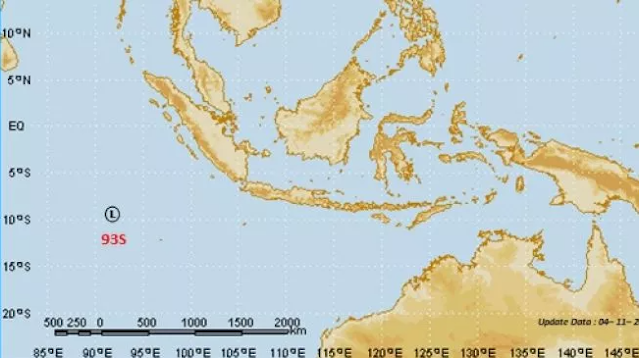 BMKG Minta Kapal-kapal Jauhi Perairan yang Terdampak Bibit Siklon Tropis 93S