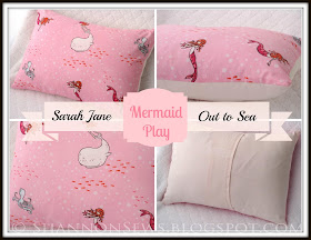 Baby girl or child pink mermaid pillow case perfect for nursery or bedroom