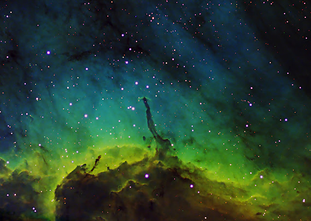 pelican,green,nebula