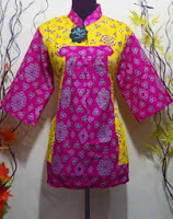 model baju batik kantor kerja