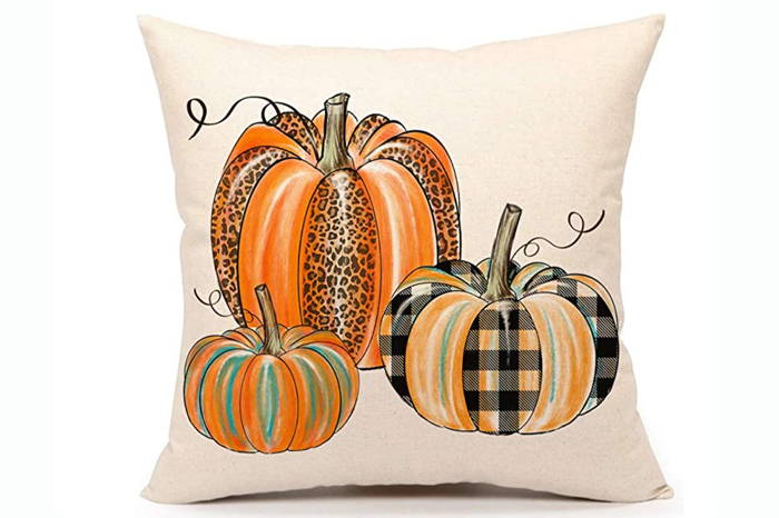 Patterned Pumpkins Pillow