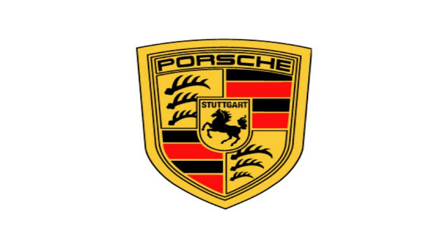 Which animal is on the Porsche logo?