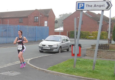 An action picture from the Keyo Brigg Sprint Triathlon 2015