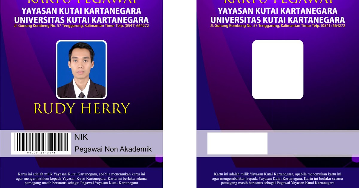 Desain foto & desain gambar: Desain Kartu Mahasiswa dan 