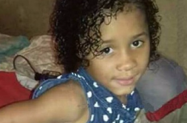 Agatha Nicole Silva Victorino, de 6 anos, foi enterrada neste sábado (5).