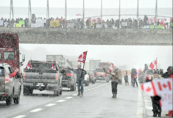 Canada truckers freedom convoy Ottawa defiance mandates lockdowns biofascism COVID Justin Trudeau walkback solidarity demonstration protest activism